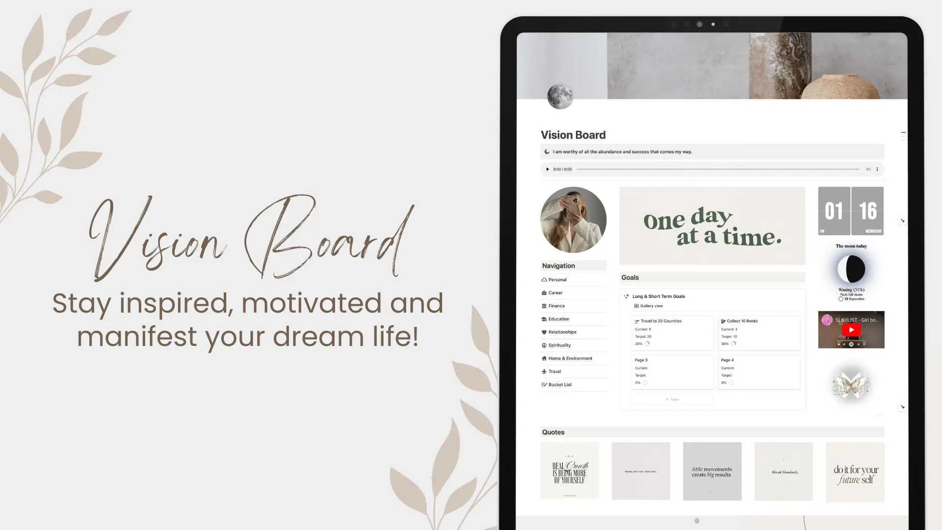 Vision Board Personal Template