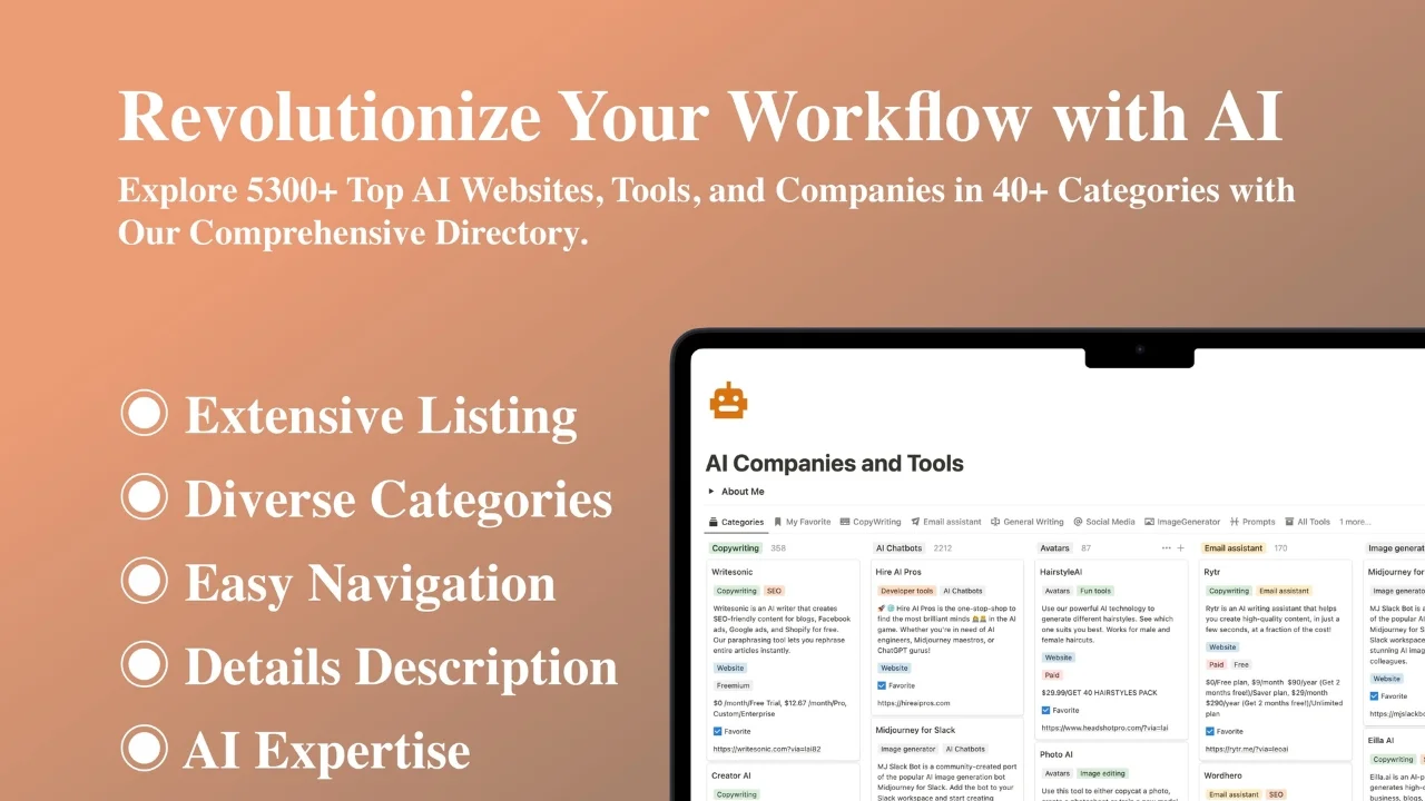 AI Tools Hub: Explore 5300+ Premier AI Resources