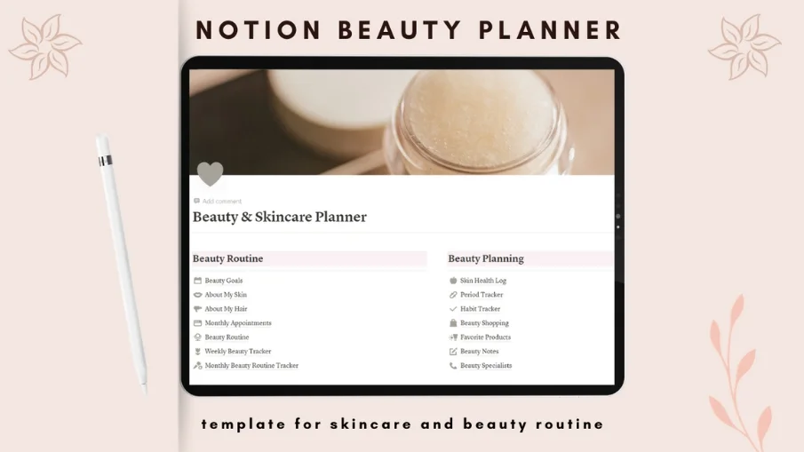 Beauty and Skin Care Planner