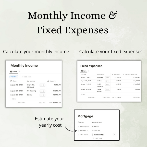 Kakeibo Monthly Planner