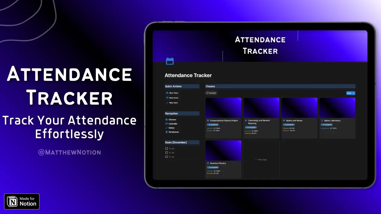 Attendance Tracker