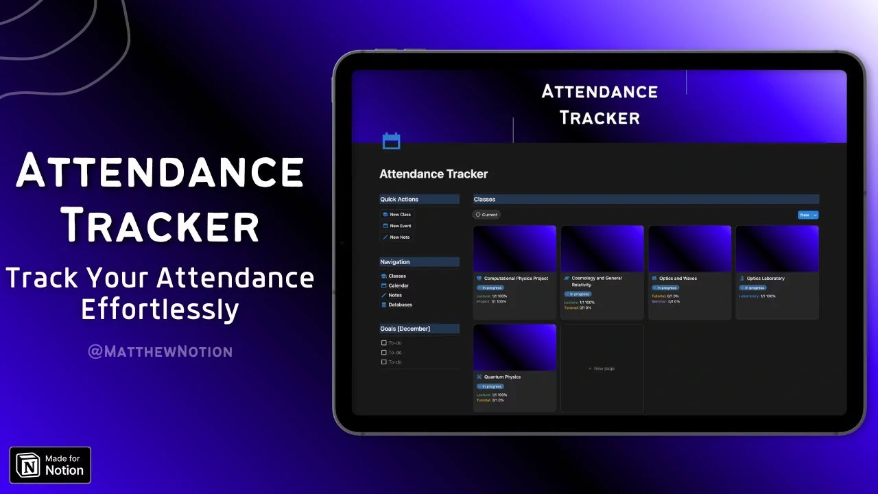 Attendance Tracker