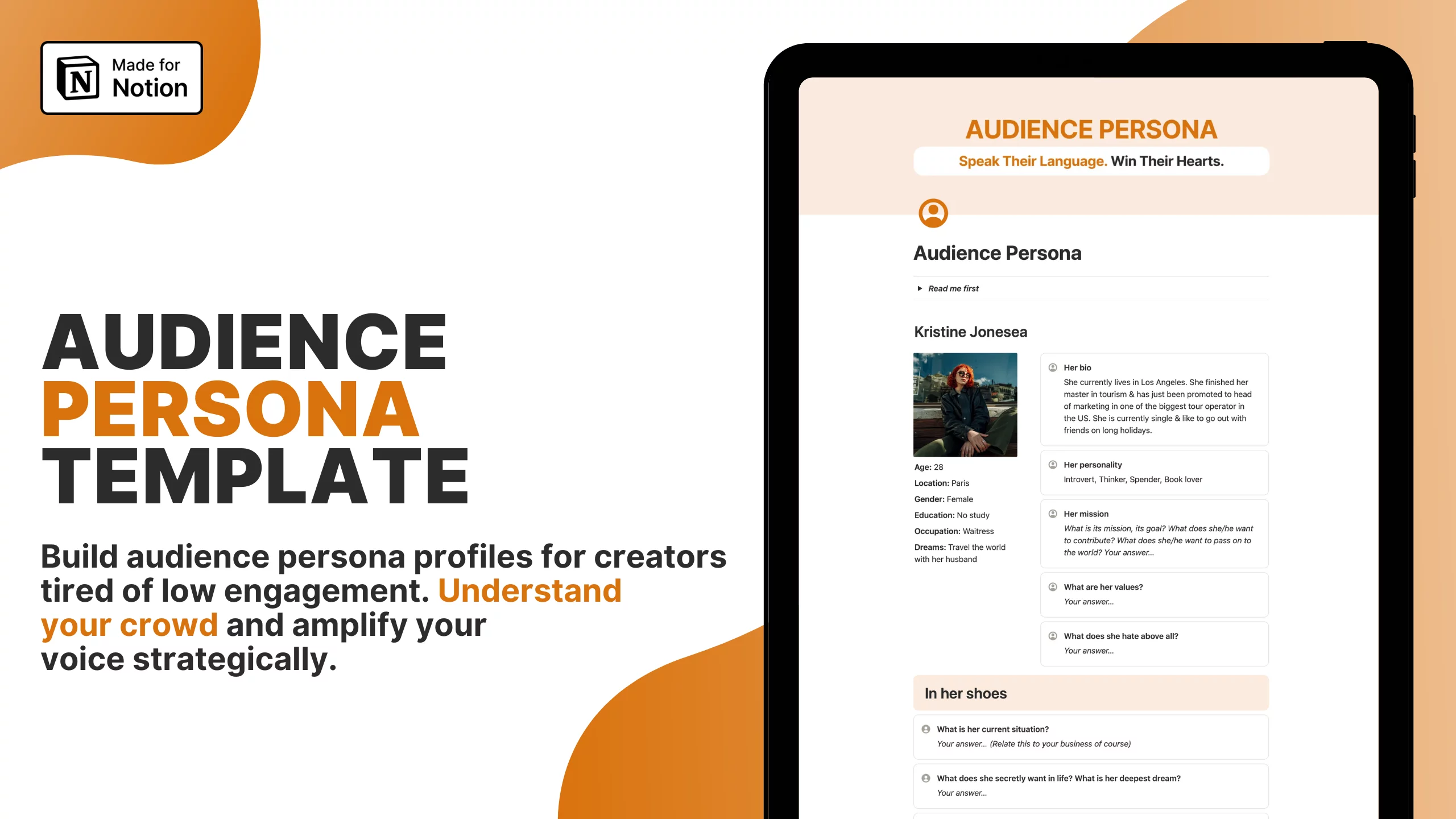 Audience Persona Template