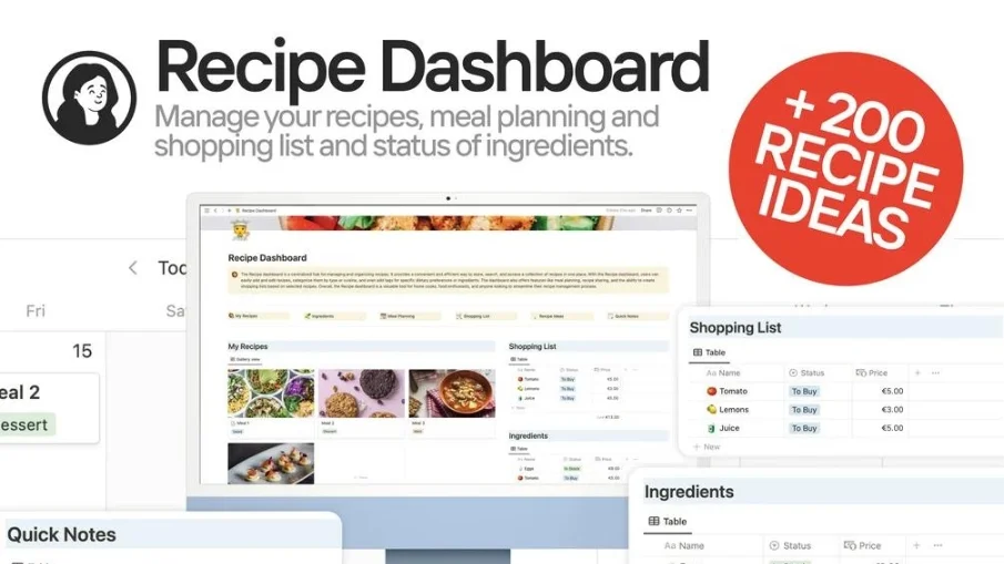 Recipe Dashboard