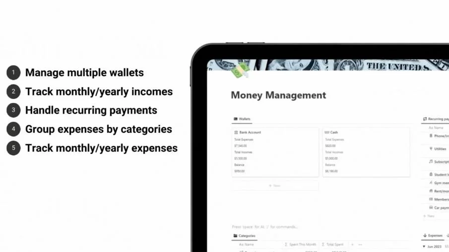 Geldmanagement, Personal Finance Tracker