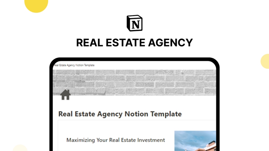 Real Estate Agency Notion Template Business Template