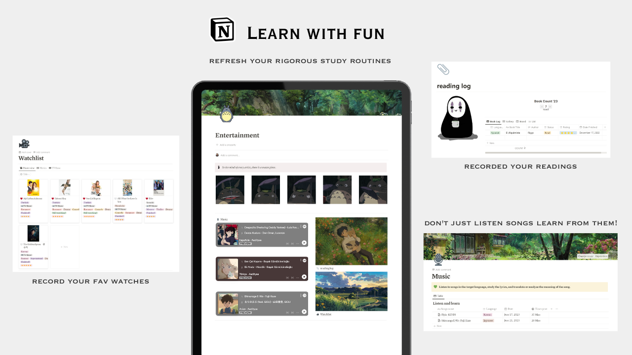 Notion Language Learning Template