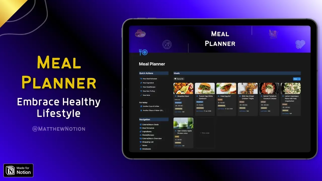 Planificador de comidas y seguimiento de macros
