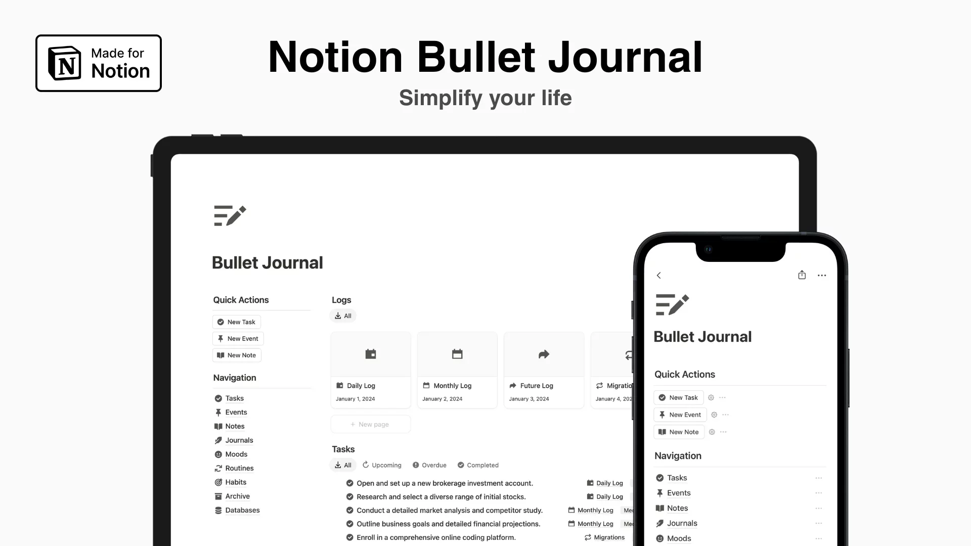 Notion Bullet Journal