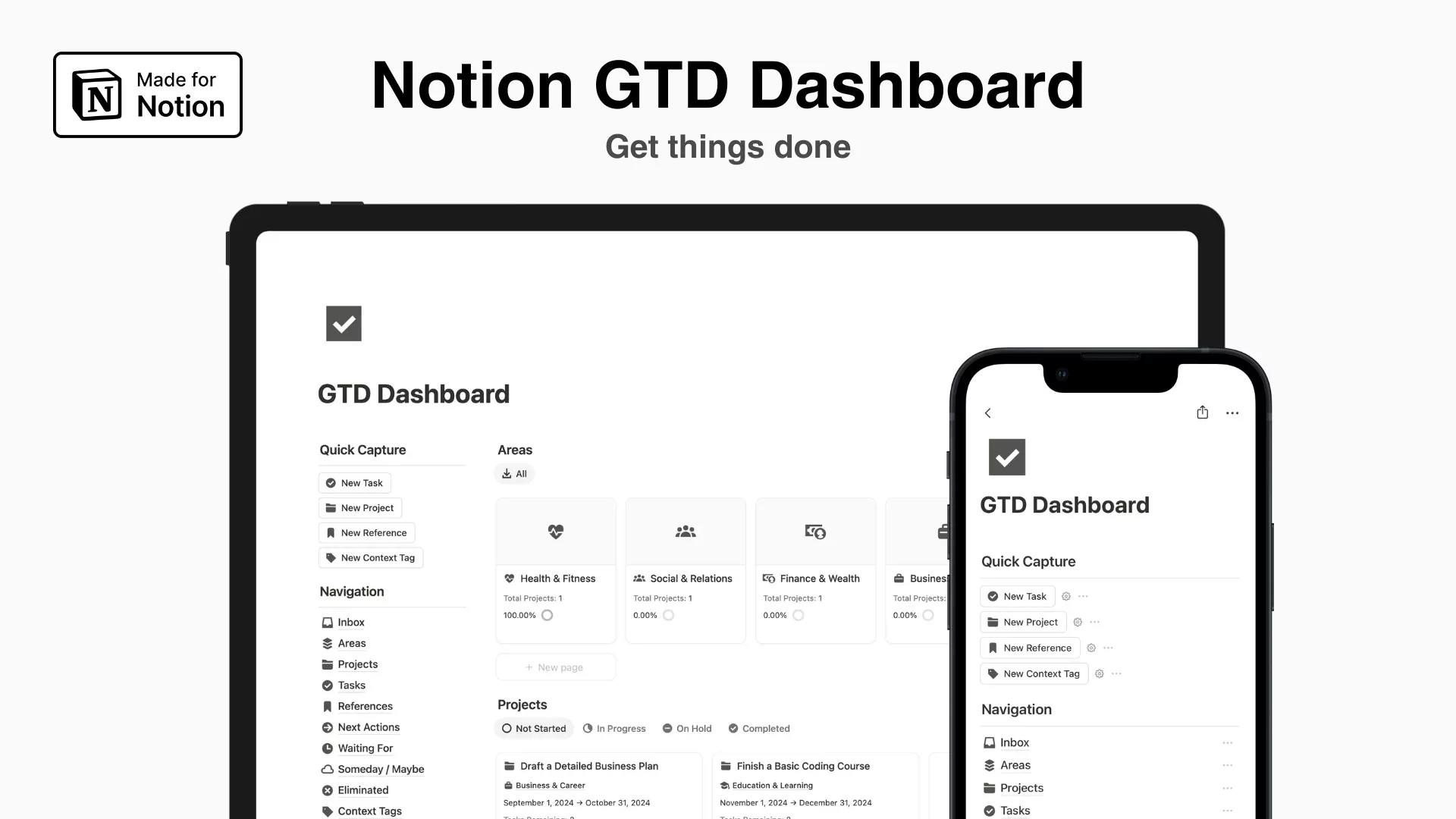 Notion GTD Dashboard