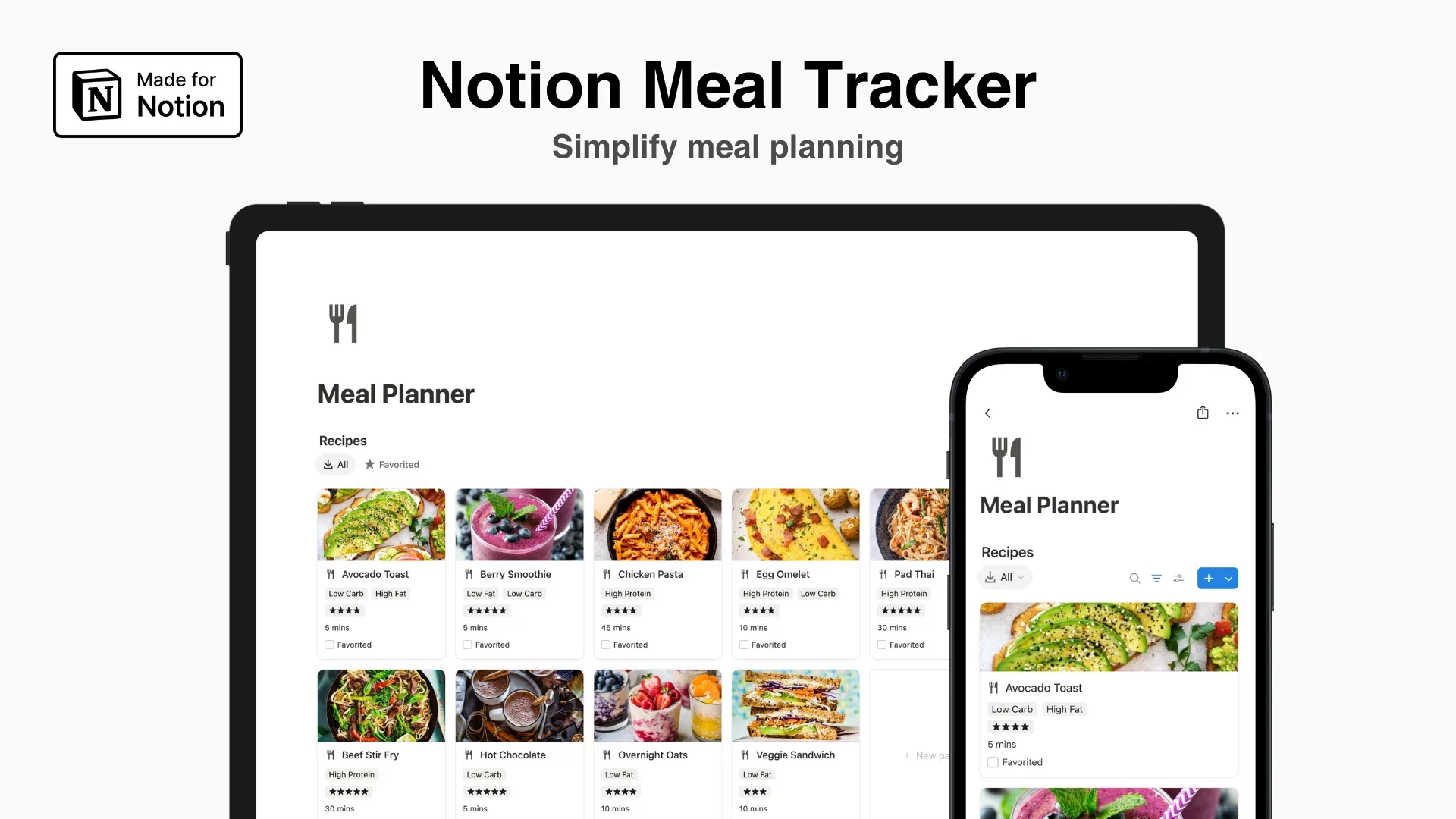 Notion Meal Planner