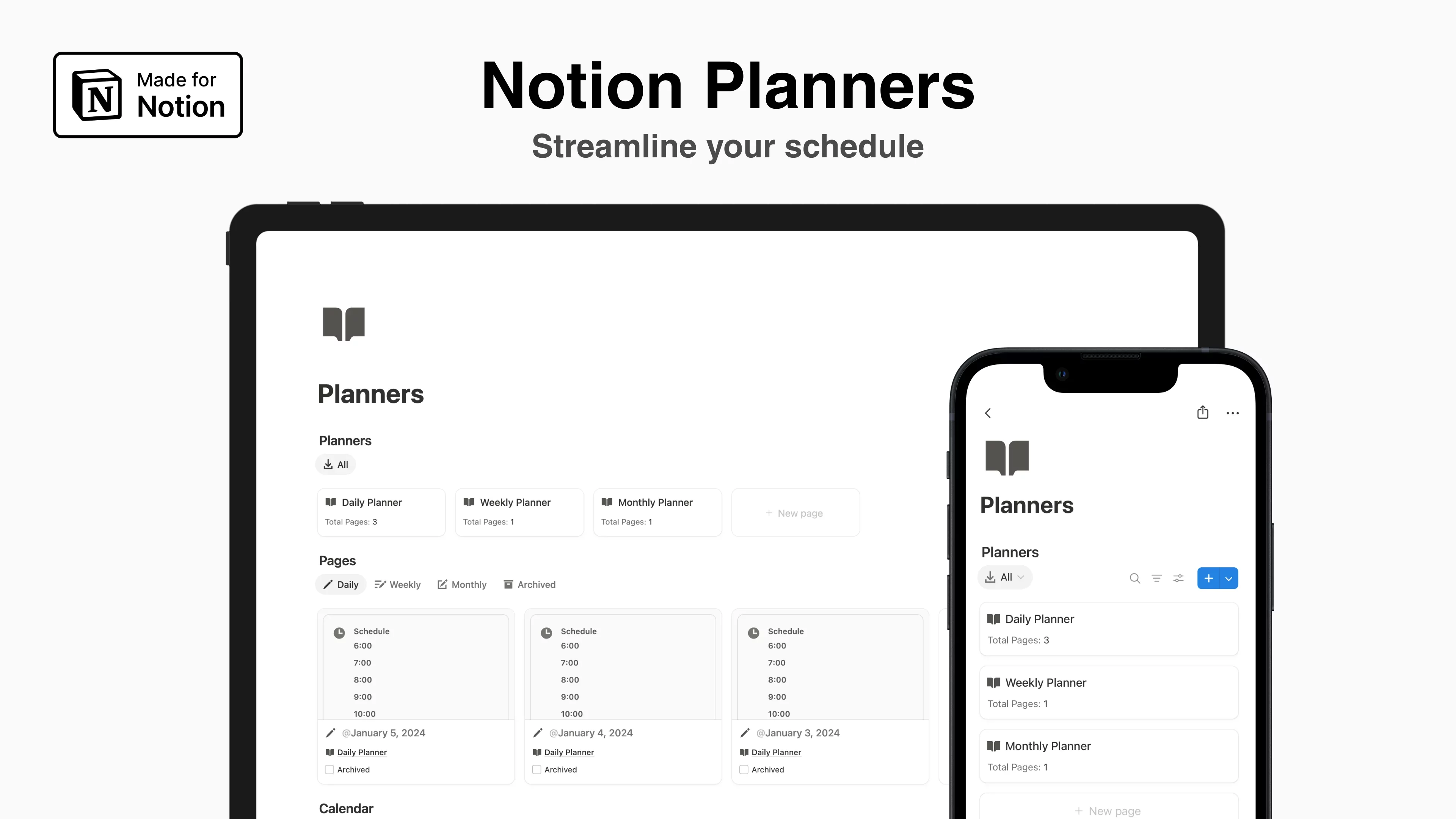 Notion Planners