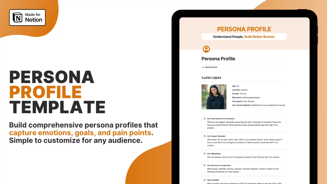 Persona Profile Template