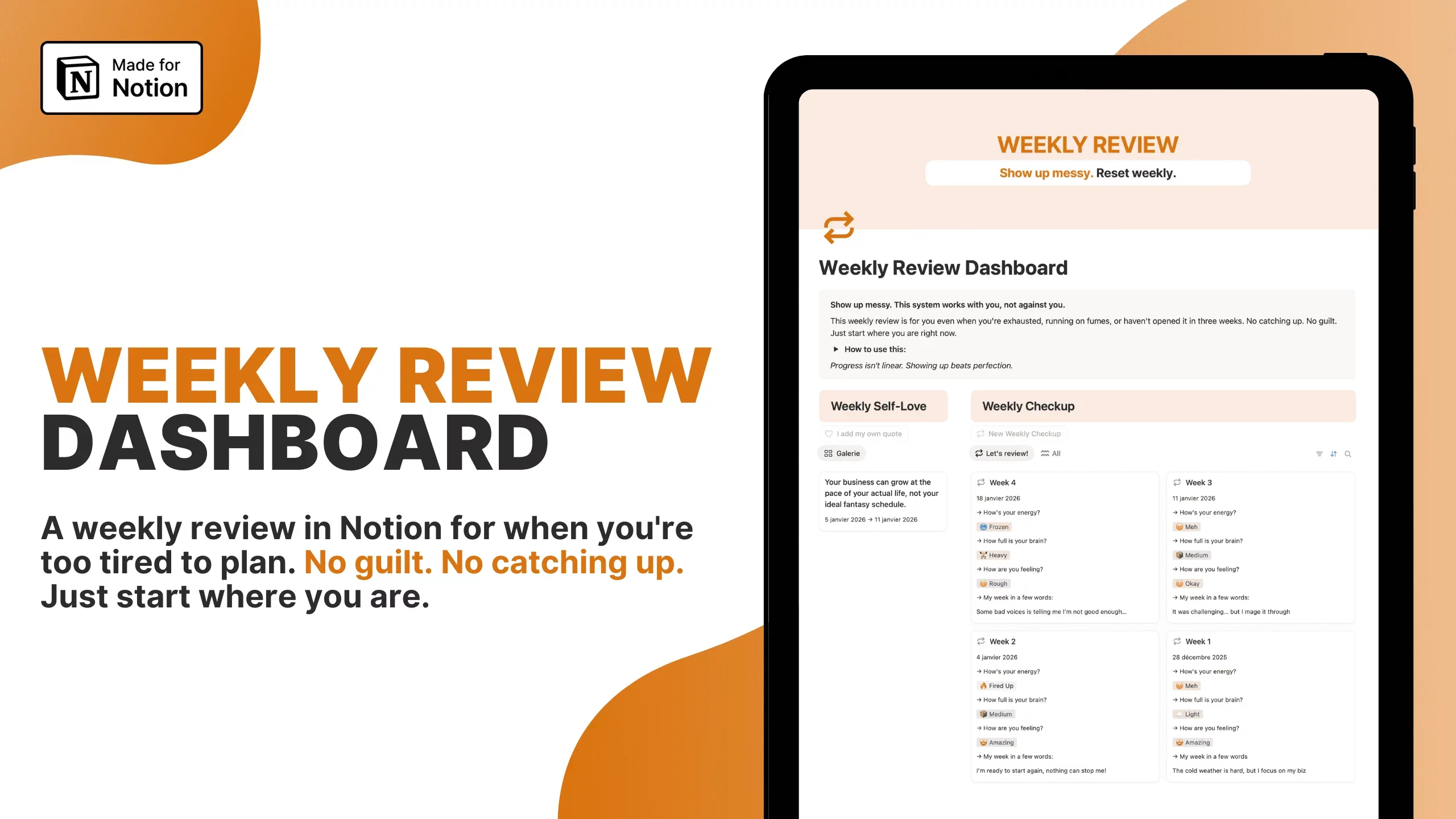 Weekly Review Dashboard