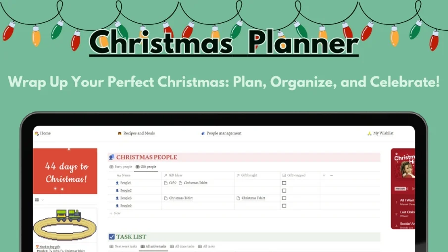 Christmas Planner Personal Template