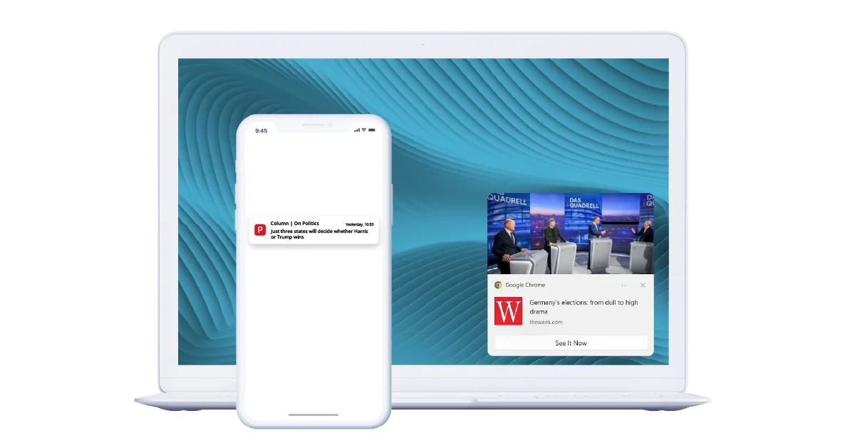 web and mobile push notifications - reach audience directly