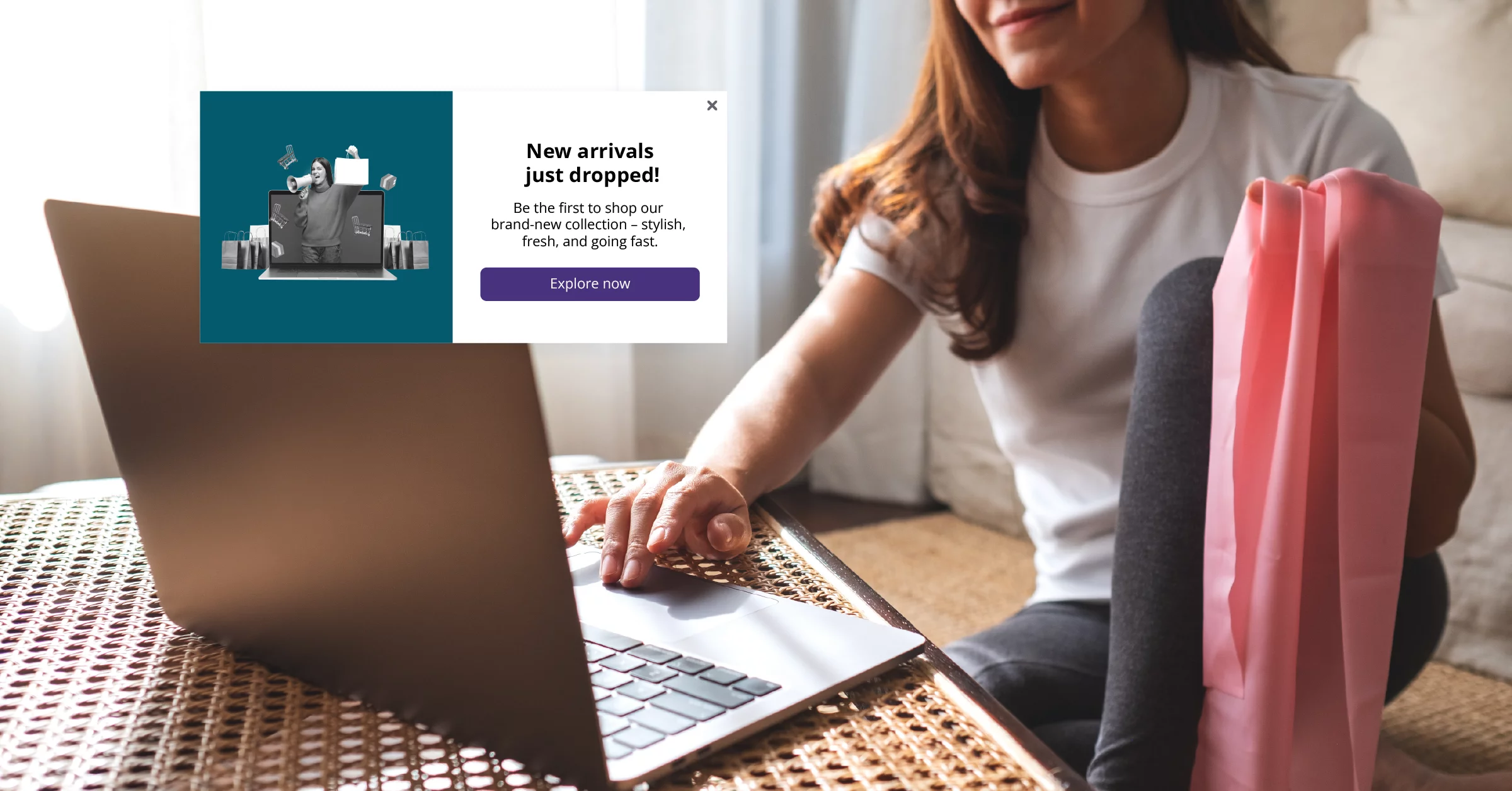 exit intent popups work on a website to engage visitors reacting on mouse movements