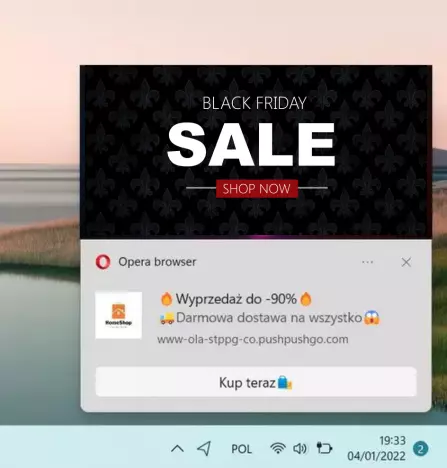 windows 11 opera web push notyfikacja