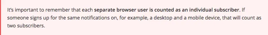 browser user web push subscribers