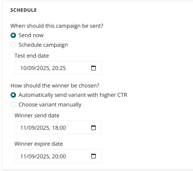 AB testy wysyłka powiadomienia push pushpushgo