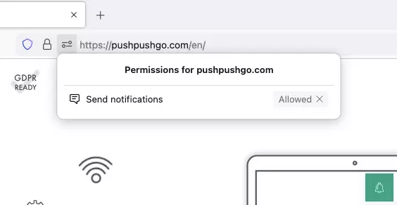 firefox push notifications enabled