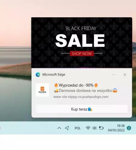 windows 11 edge web push notyfikacja