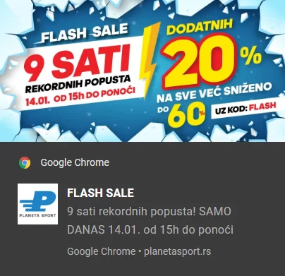 planeta sport web push notification