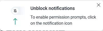 unblock notifications pop-ups