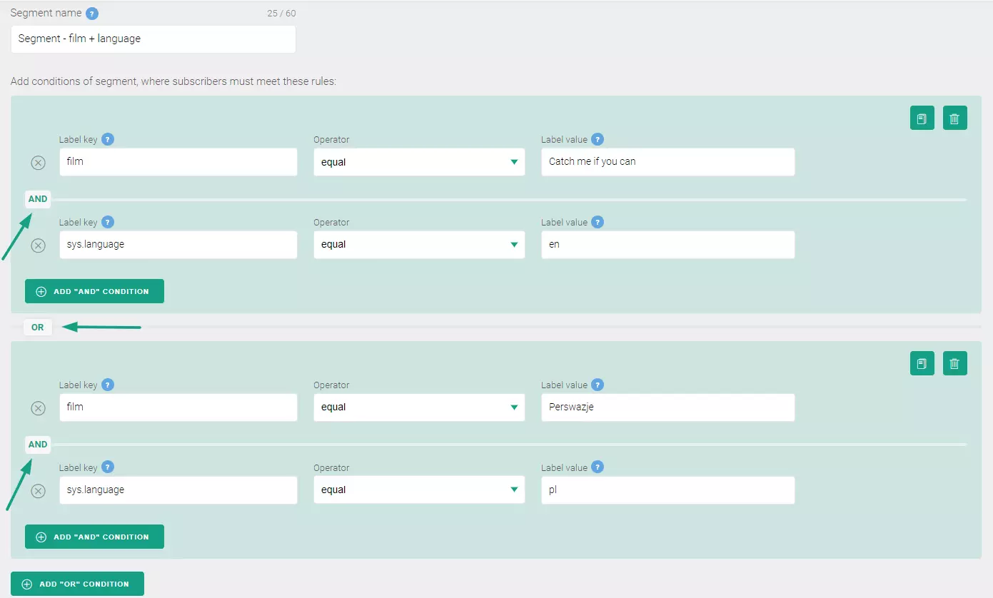 web push segmentation