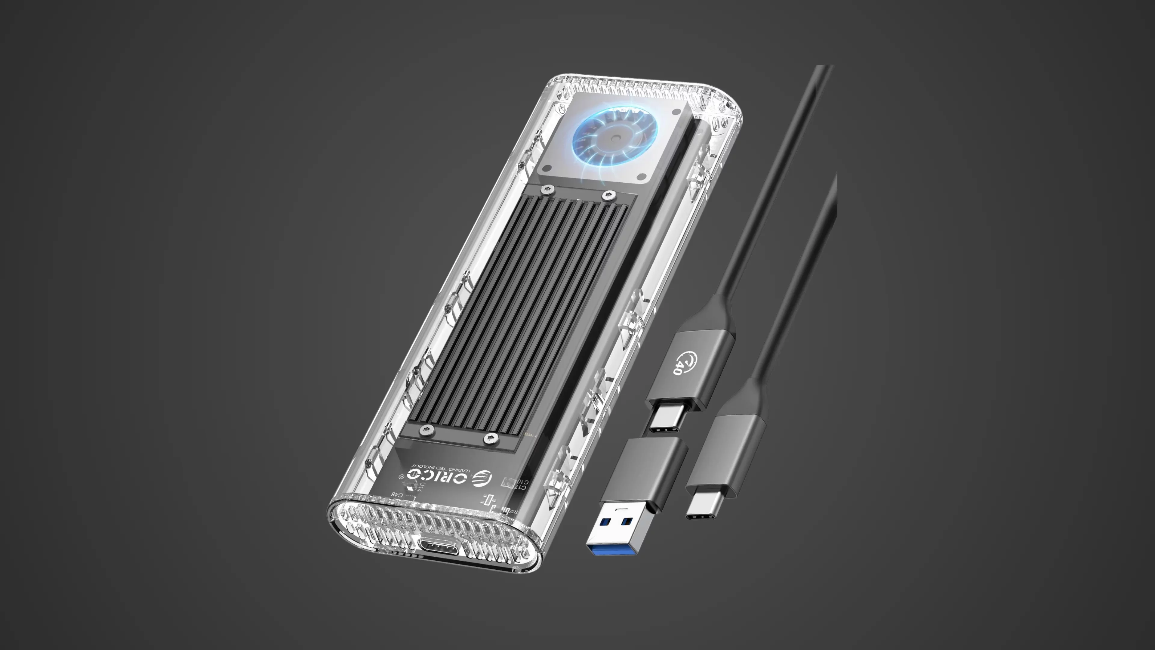 photo of orico 40gbps nvme ssd enclosure | diySSD