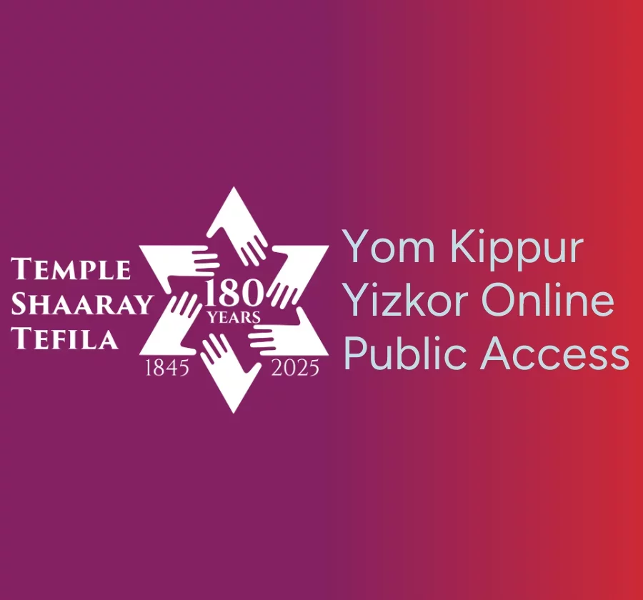 Yom Kippur Yizkor Service Livestream for Non Members