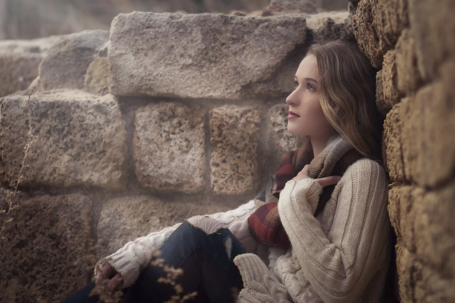 Dramatic light portrait