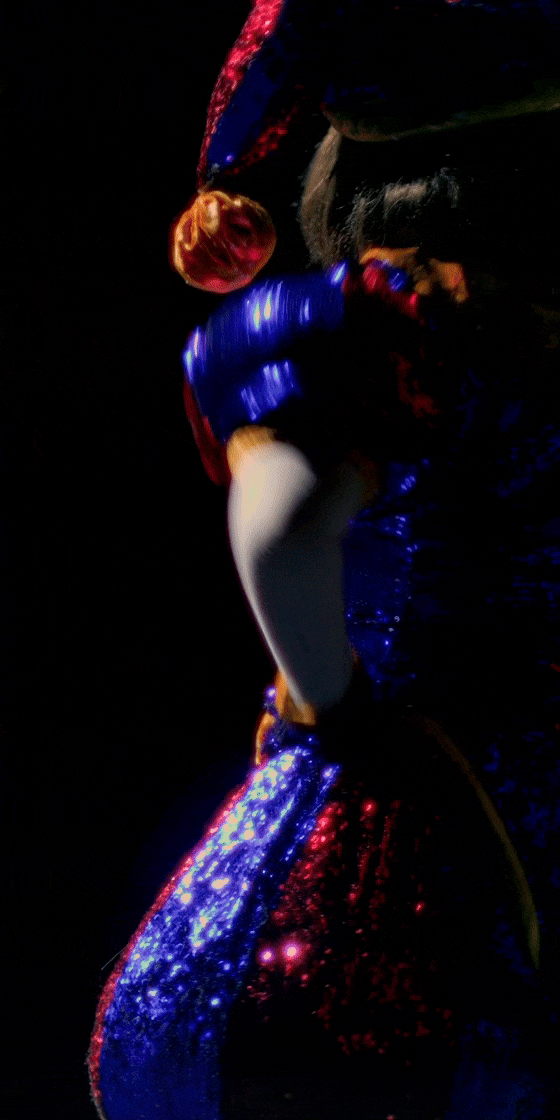 Dramatic light portrait