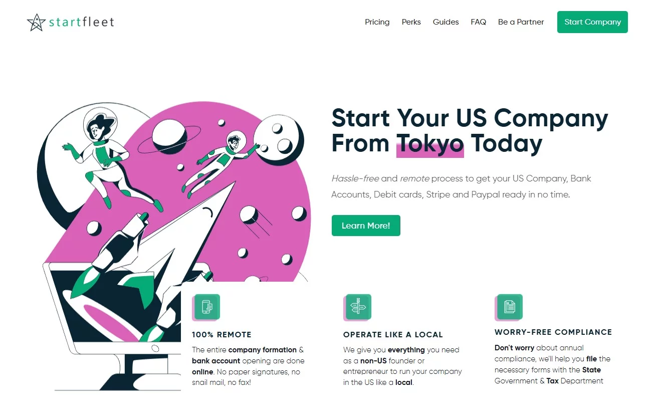Startfleet - Best LLC Formation Service for Non-U.S. Residents