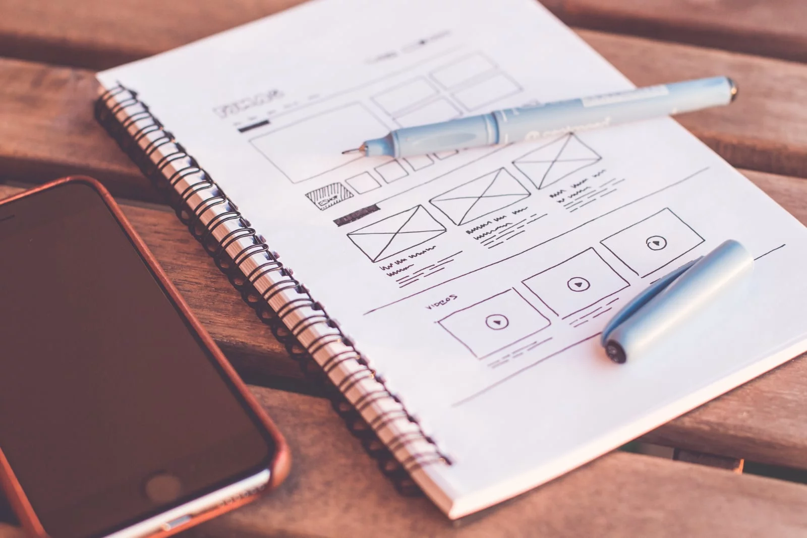 Ideation and wireframing concepts