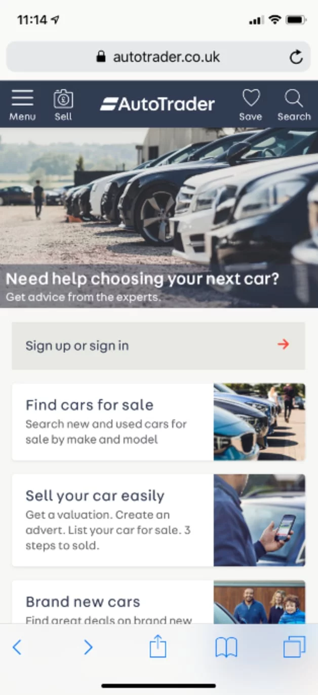 No search form on homepage