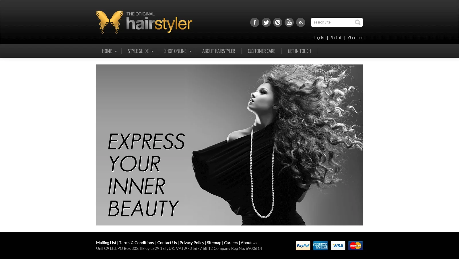 Welcome page design
