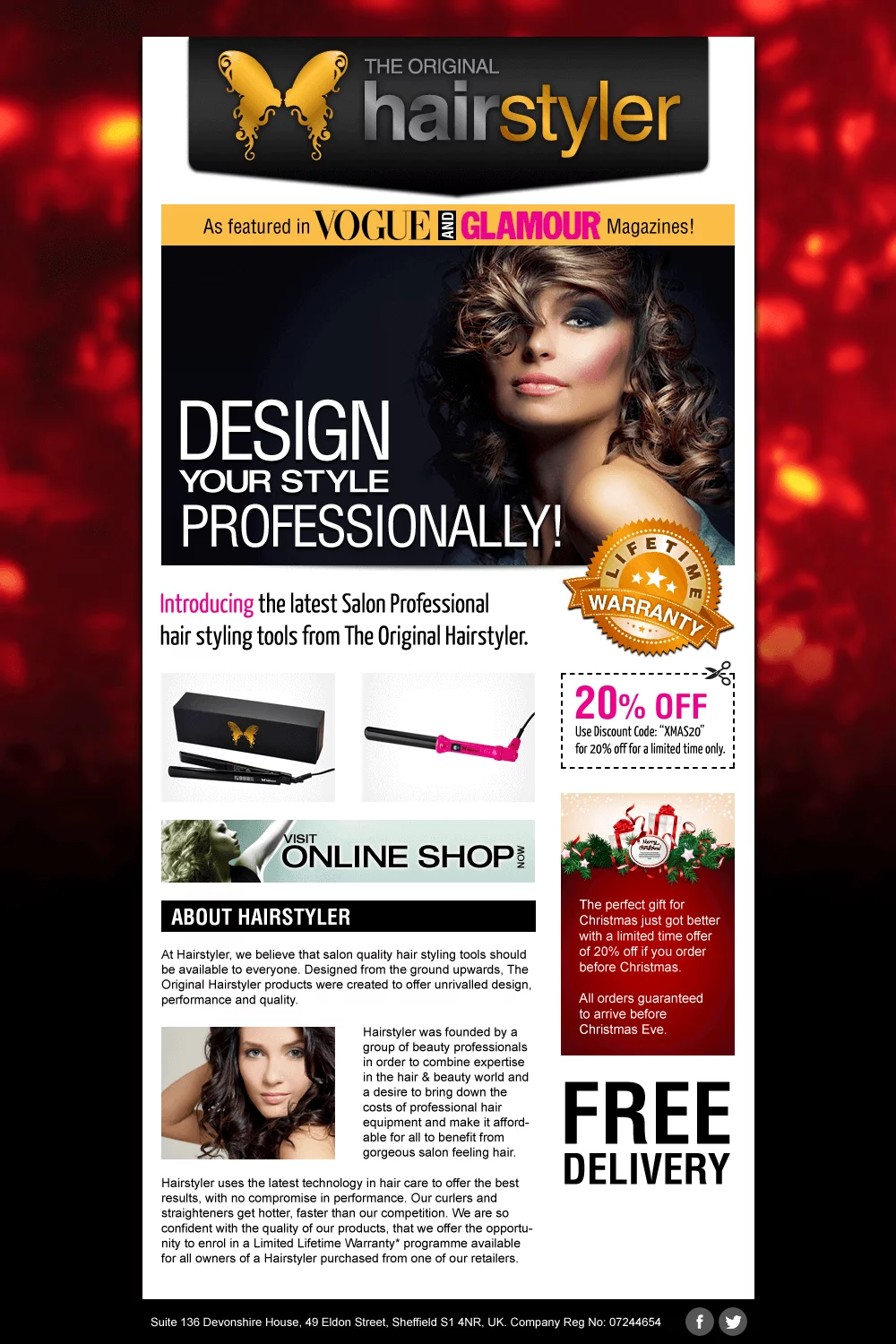 Product promotion page