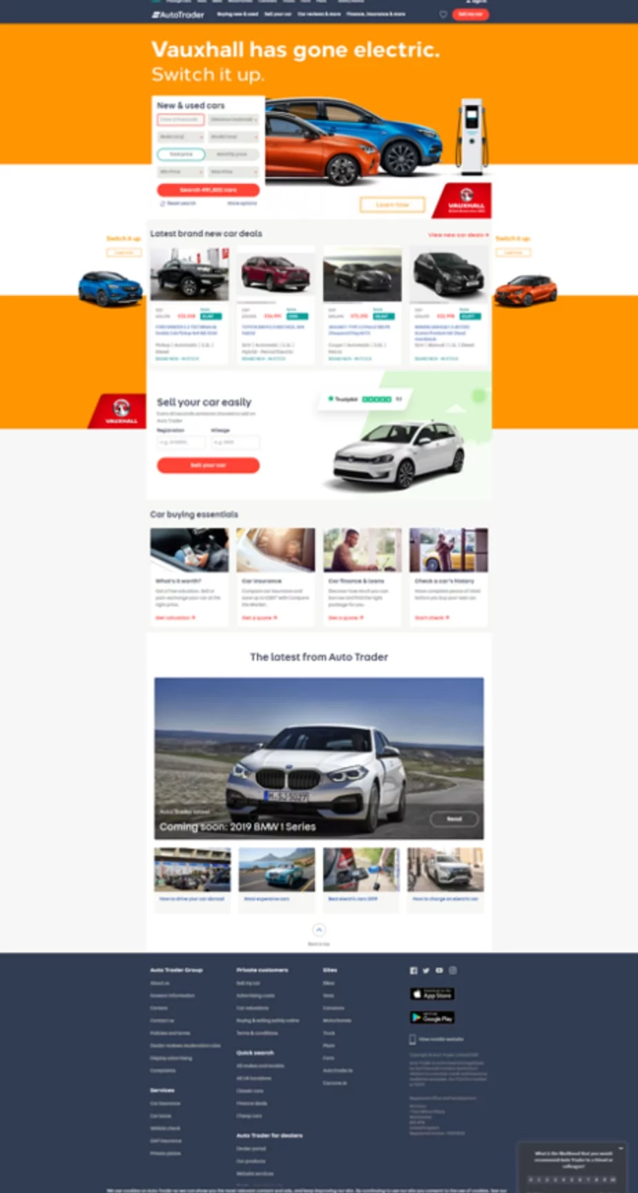 Distraction on desktop homepage