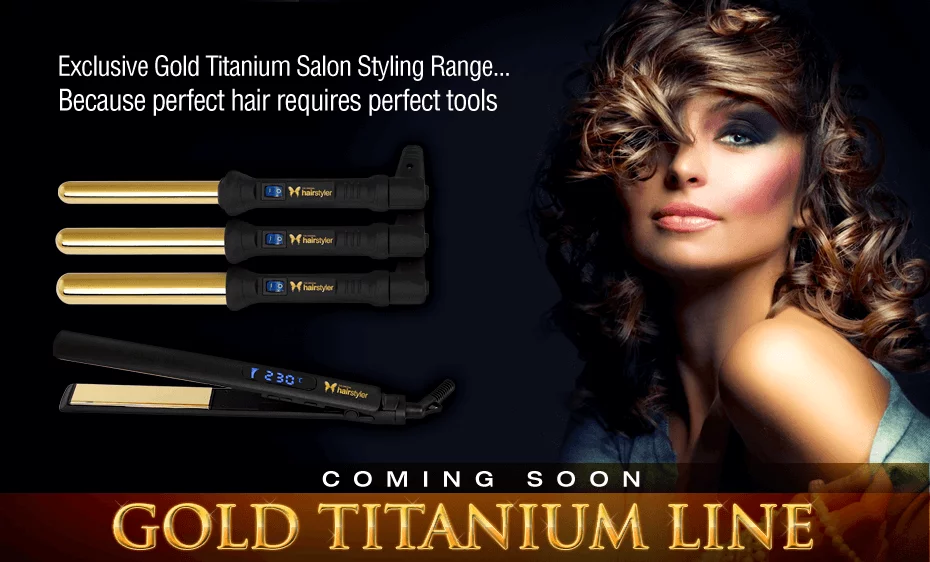 Gold titanium line promotional banner
