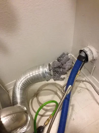 Professional dryer vent cleaning
