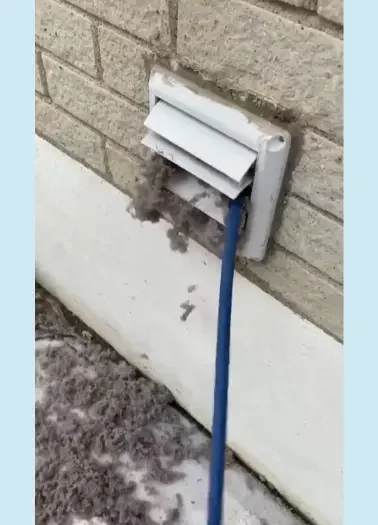 Dryer vent dangers - lint buildup