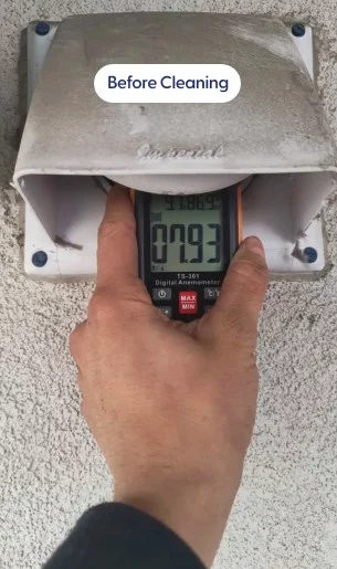 Professional dryer vent cleaning