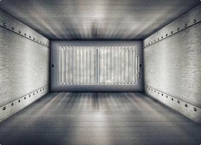 After cleaning - clean duct