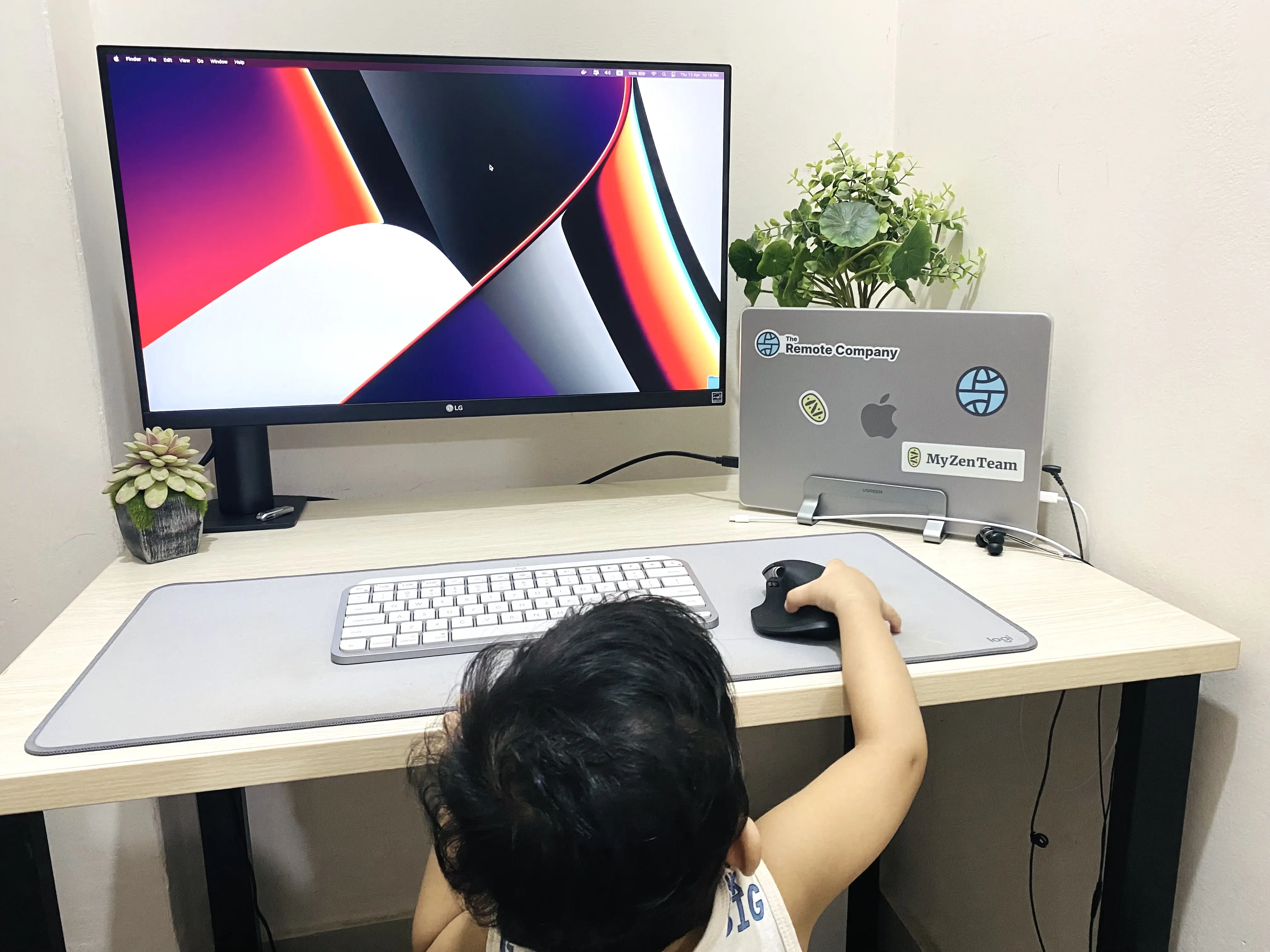 My Custom Standing Desk Home Office- Productive Workspace Setup