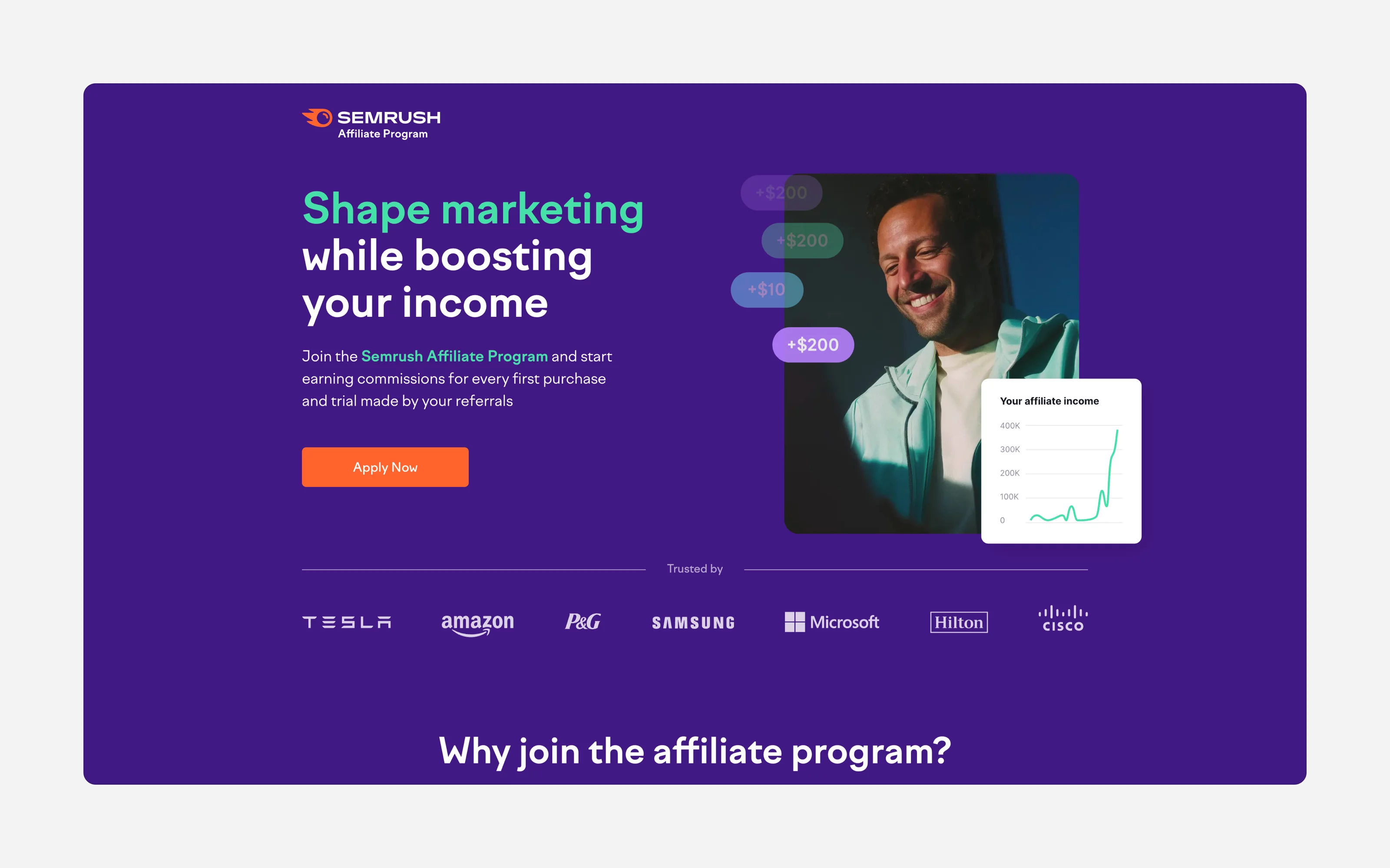 Highest paying affiliate programs #2 Semrush