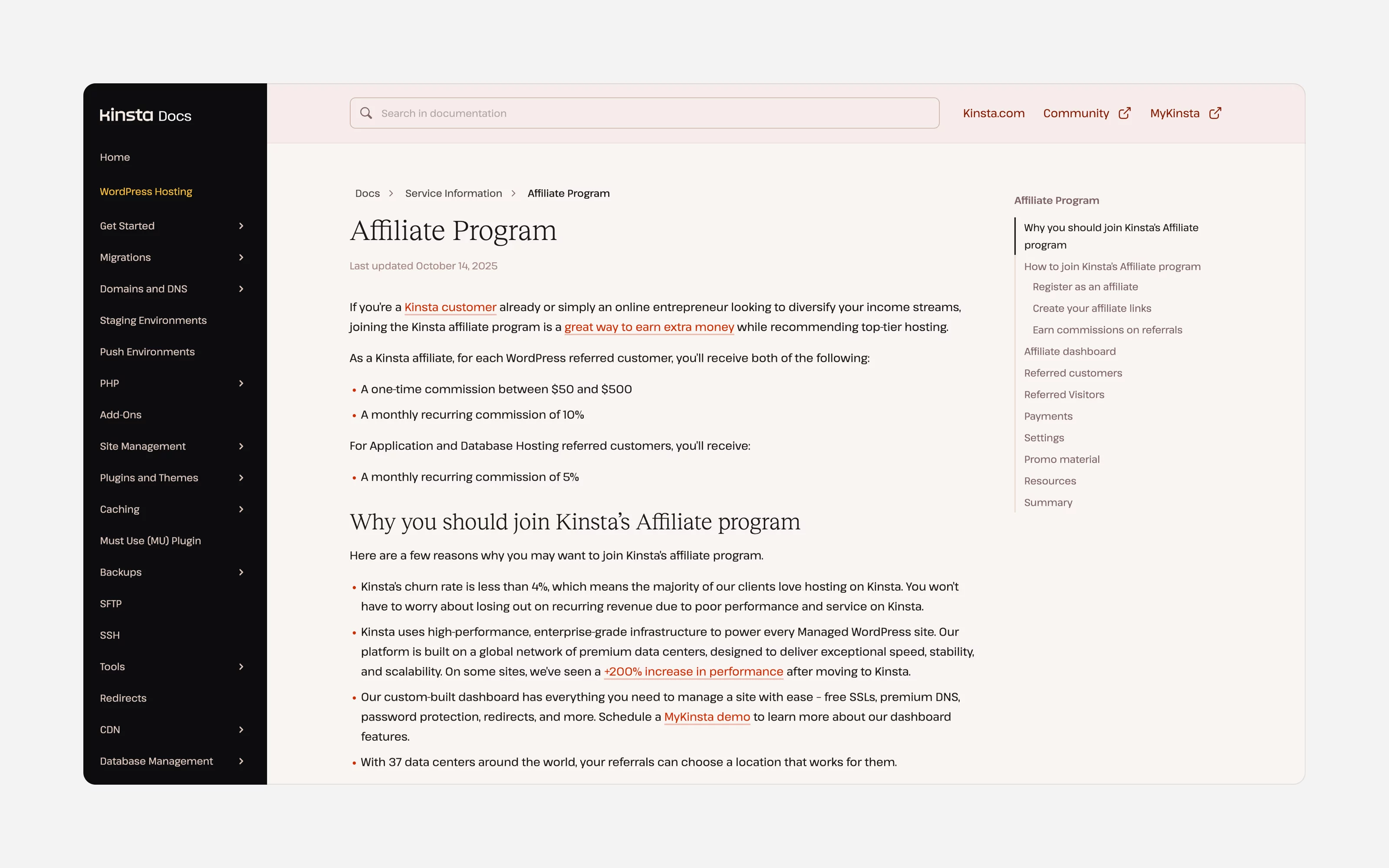 Highest paying affiliate programs #6 Kinsta