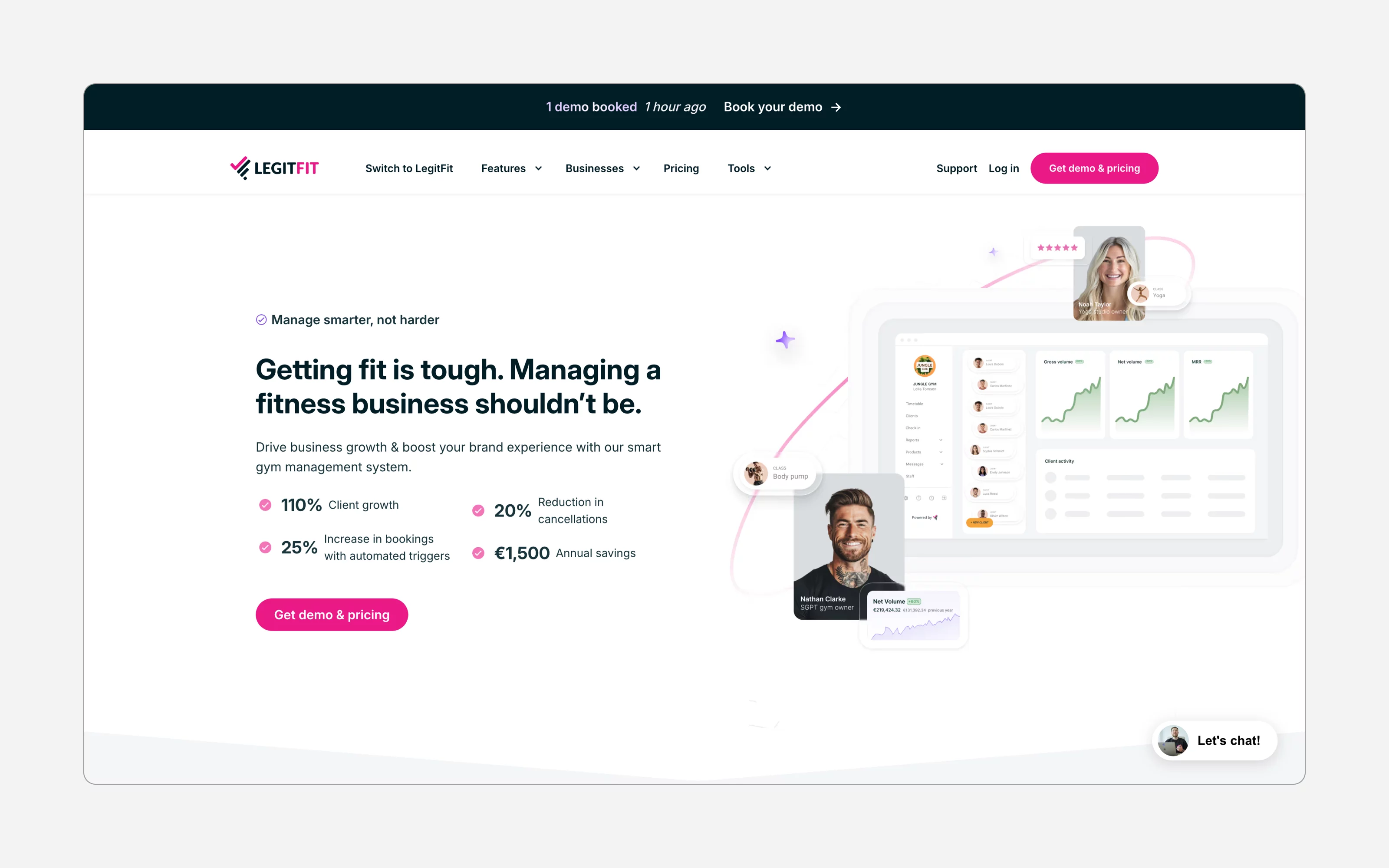 Simple studio scheduling and payment management – LegitFit platform for European gyms and fitness studios