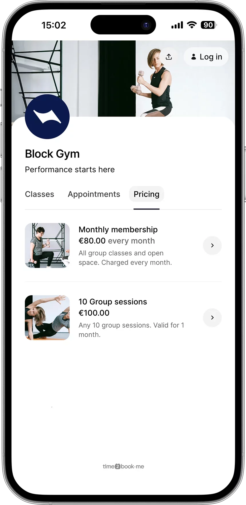 Gym payments online